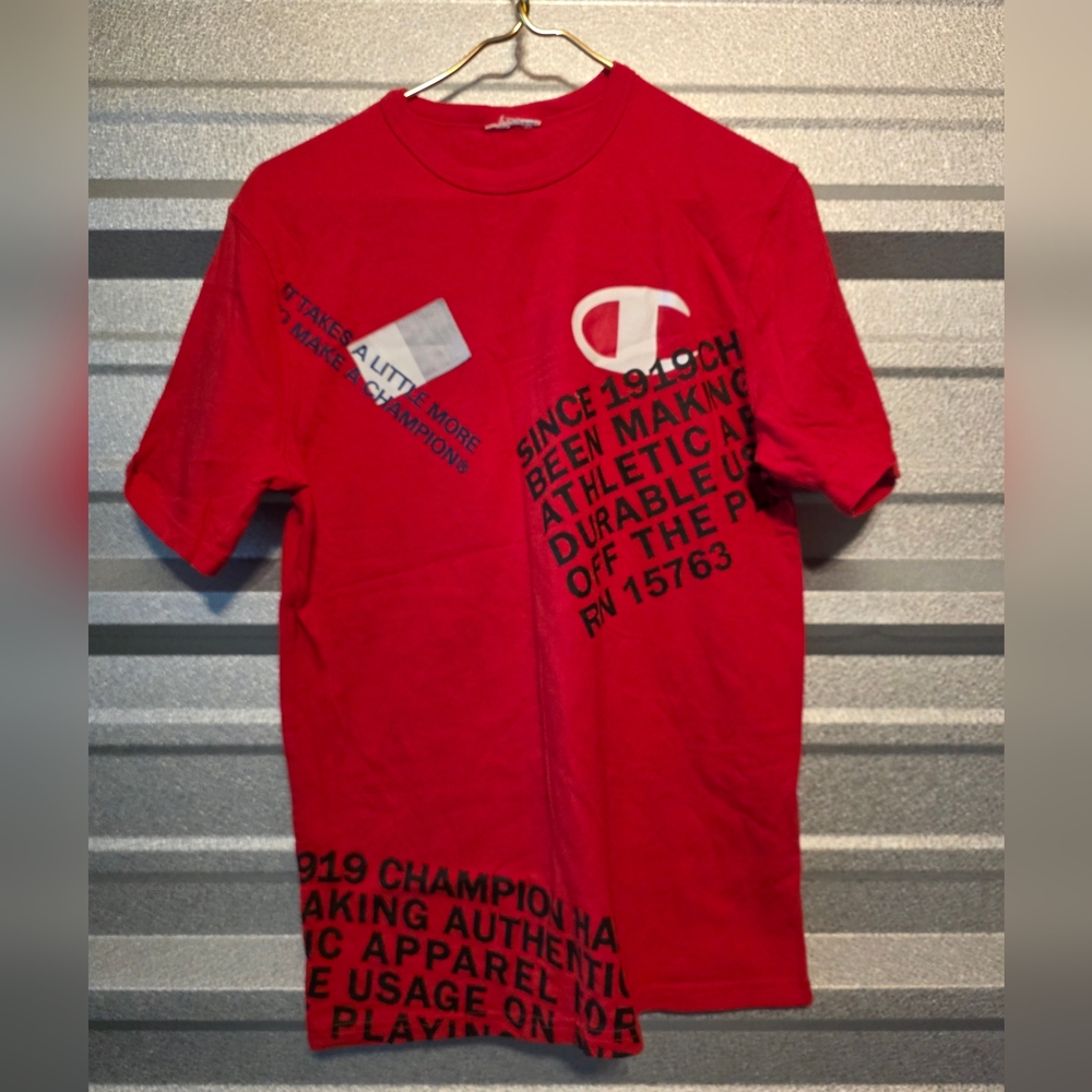 Champion Red Graphic Short Sleeve Tee